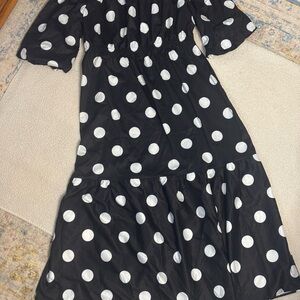 Black and White Polka Dot Dress